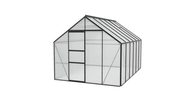 Växthus Merkur 9900 Svart Poly 9,9 m² Vitavia